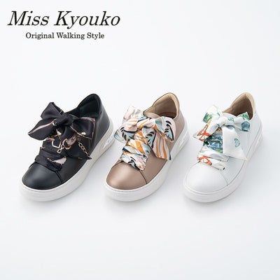 109002】クロスゴムオパンケスニーカー 4E Miss Kyouko | MissKyouko 