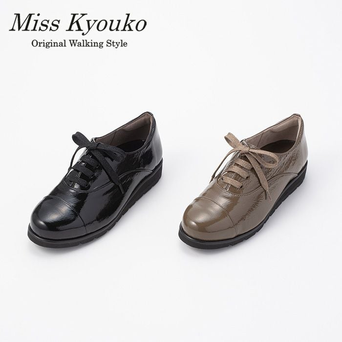 105044】レースアップトラッドシューズ 4E Miss Kyouko | MissKyouko