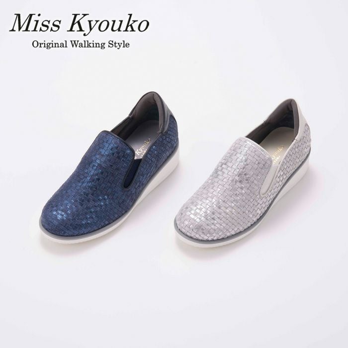 104239】水面のきらめきメッシュスリッポン 4E Miss Kyouko 104239】水面のきらめきメッシュスリッポン 4E Miss Kyouko